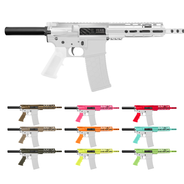 AR-15 5.56 NATO 7'' PISTOL KIT - FORGED UPPER WITH 7'' HANDGUARD- CERAKOTE COLOR ACCENT BUNDLE